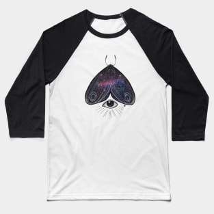 Space Moth Enlightenment Baseball T-Shirt